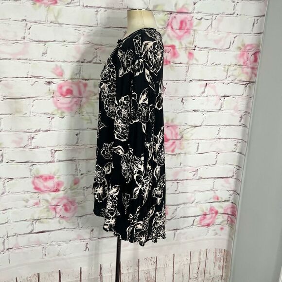 Free people long sleeve tree swing tunic mini dress - Picture 10 of 16